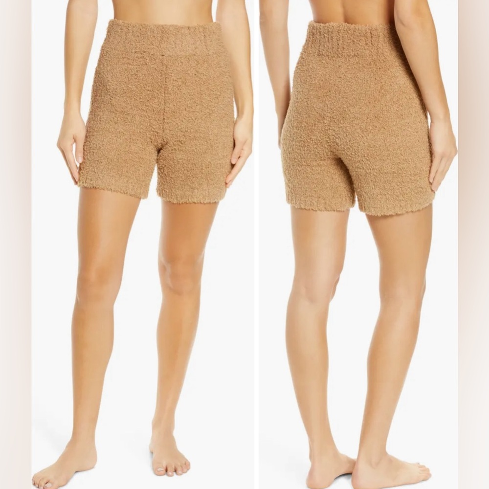 SKIMS Cozy Knit Shorts in Camel or Tan // Women’s Pajamas Loungewear, WORN ONCE!